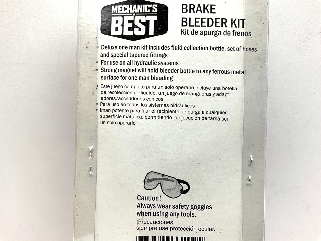 Mechanics Best TR25036 Deluxe One Man Brake Bleeder Tool Kit Set