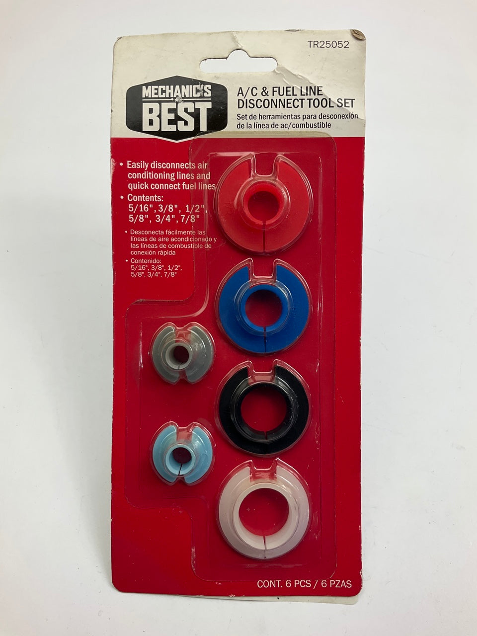 Mechanics Best TR25052 Air Conditioning Fuel Line Disconnect Tool Set, 6 Pieces