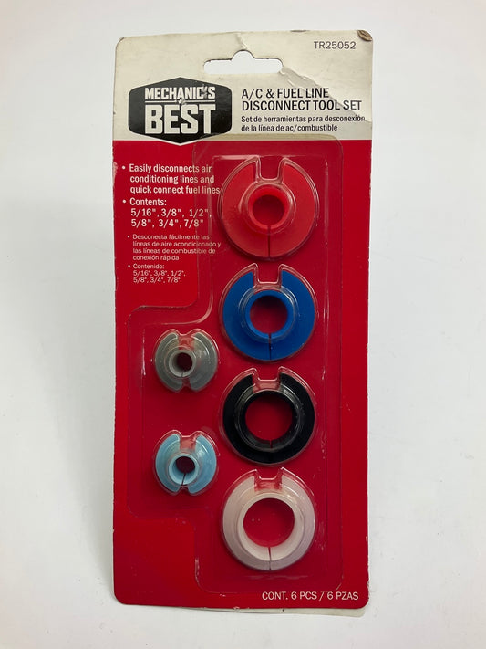 Mechanics Best TR25052 Air Conditioning Fuel Line Disconnect Tool Set, 6 Pieces