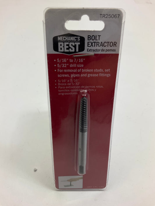 Mechanics Best TR25067 5/16 In. And 7/16 In. Bolt Extractor
