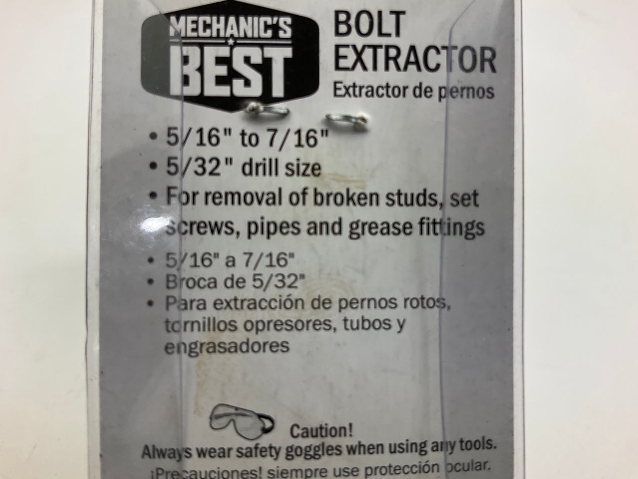 Mechanics Best TR25067 5/16 In. And 7/16 In. Bolt Extractor