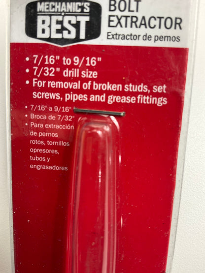 Mechanics Best TR25068 Bolt Extractor 7/16'' - 9/16''