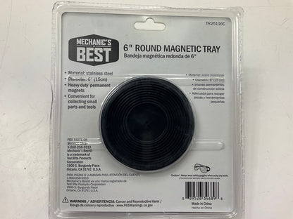 Mechanics Best TR25116C 6'' Round Magnetic Tray