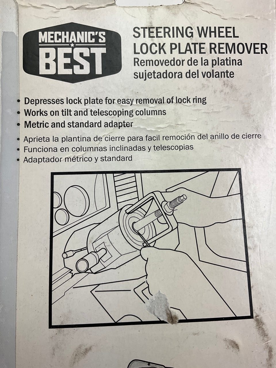 Mechanics Best TR25134 Steering Wheel Puller Lock Plate Remover