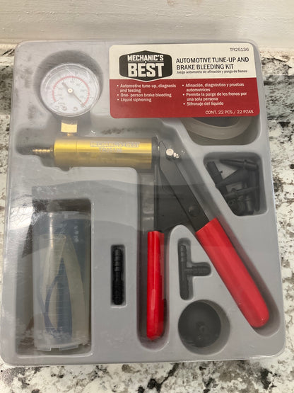 Mechanics Best TR25136 Automotive Tune-Up And Brake Bleeding Tool Kit 25136