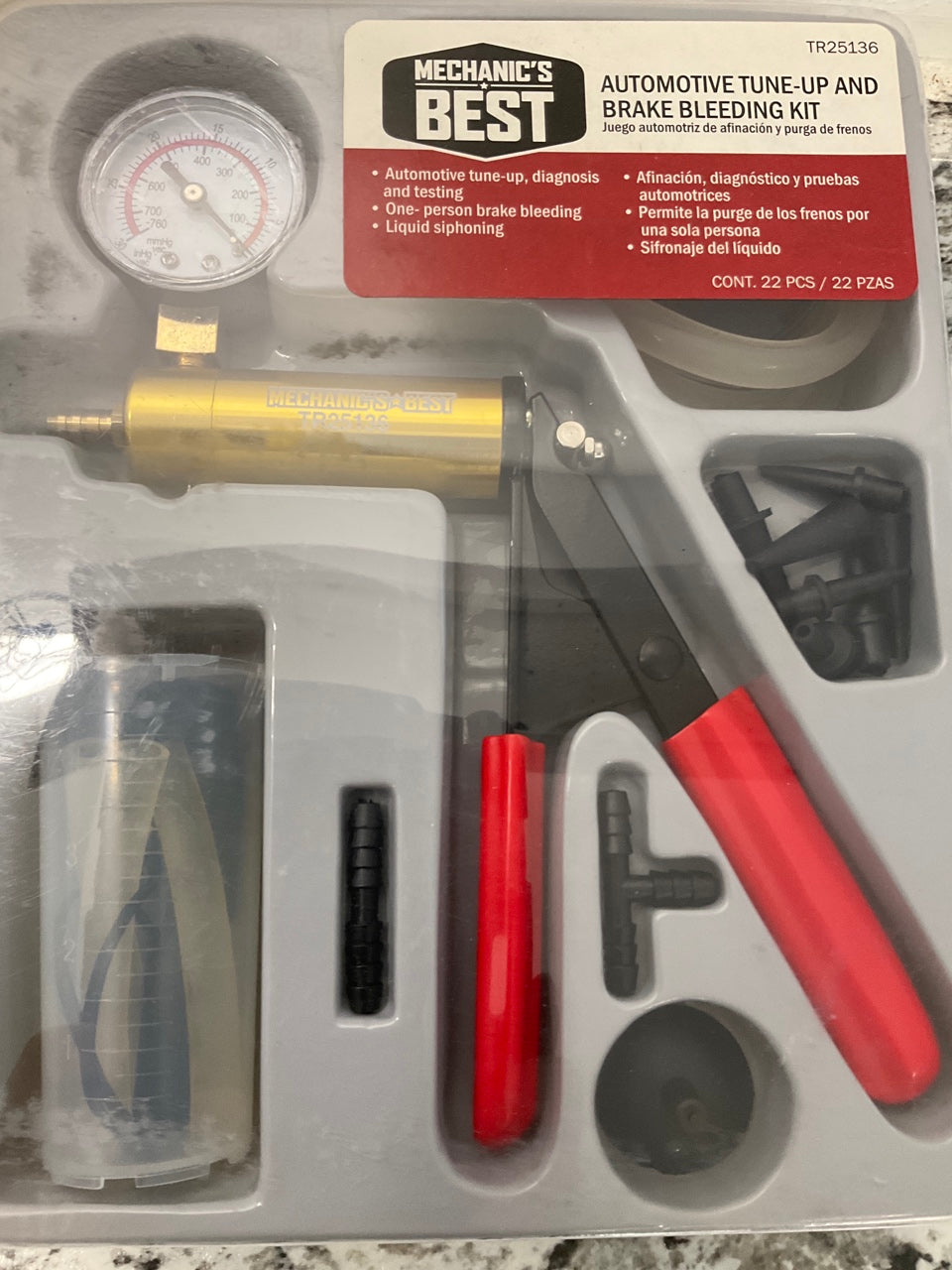 Mechanics Best TR25136 Automotive Tune-Up And Brake Bleeding Tool Kit 25136