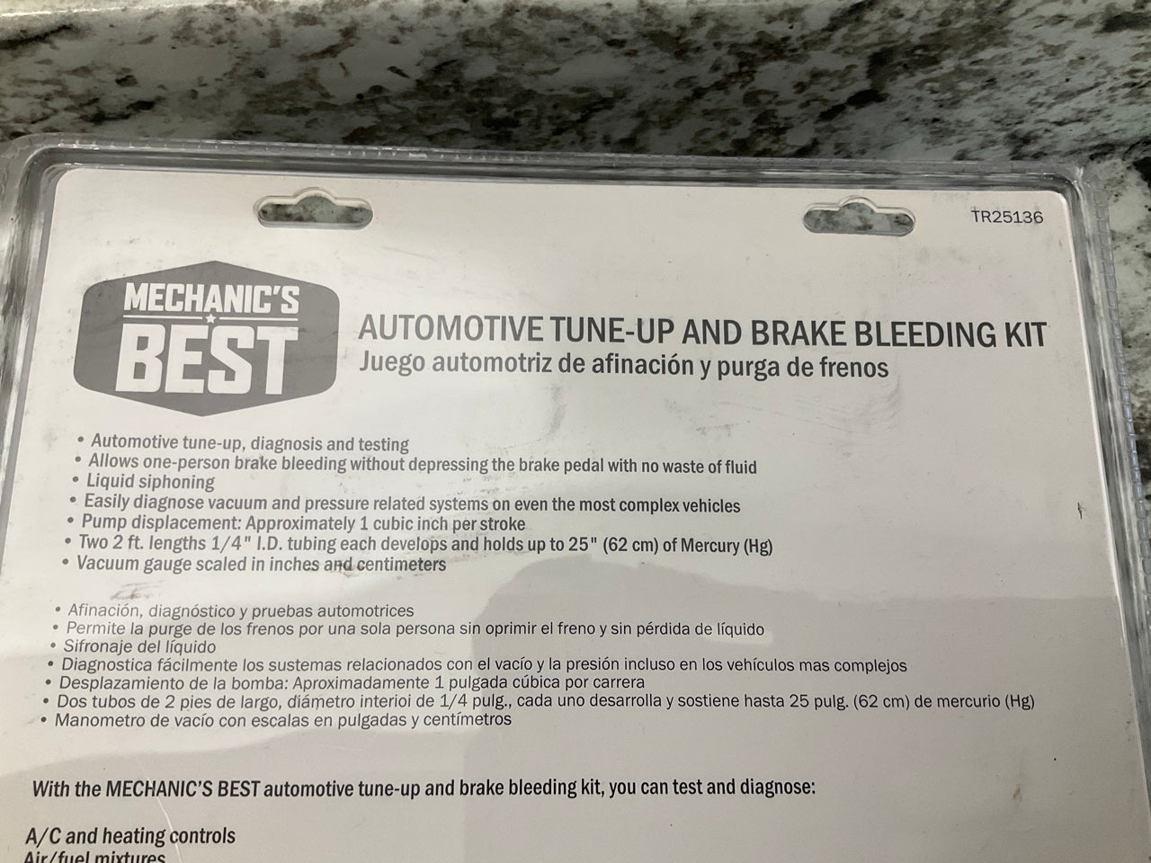 Mechanics Best TR25136 Automotive Tune-Up And Brake Bleeding Tool Kit 25136