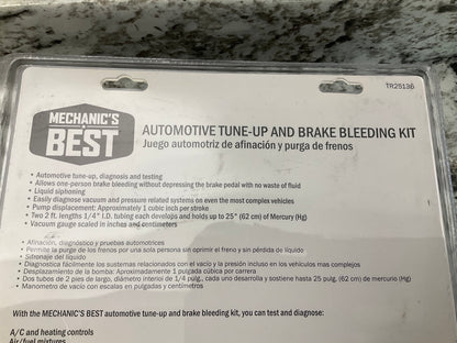 Mechanics Best TR25136 Automotive Tune-Up And Brake Bleeding Tool Kit 25136