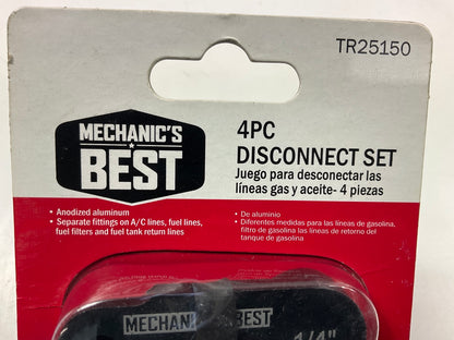 Mechanics Best TR25150 4 Piece A/C & Fuel Line Disconnect Tool Set