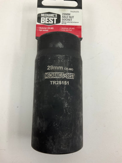 Mechanics Best TR25151 1/2 Inch Drive 29mm Axle Nut Socket