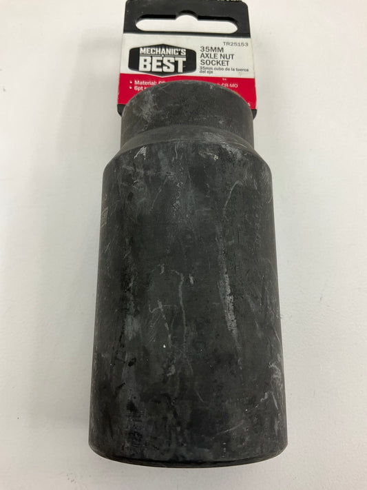 Mechanics Best TR25153 1/2 Inch Drive 6 Pt. Axle Nut Socket (35mm)
