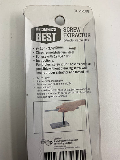 Mechanics Best TR25169 9/16'' Screw Extractor