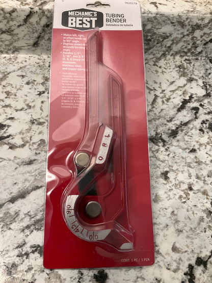 Mechanics Best 25179 Fuel And Brake Line Tubing Tube Bender 3/16'', 1/4'', 3/8''