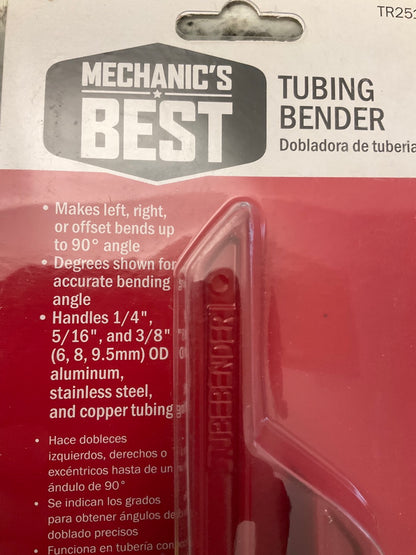 Mechanics Best 25179 Fuel And Brake Line Tubing Tube Bender 3/16'', 1/4'', 3/8''