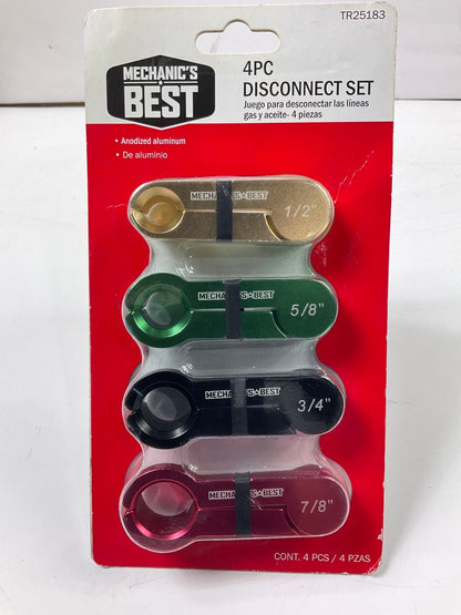 Mechanics Best TR25183 A/C & Fuel Line Disconnect Tool Set Kit - Set Of 4