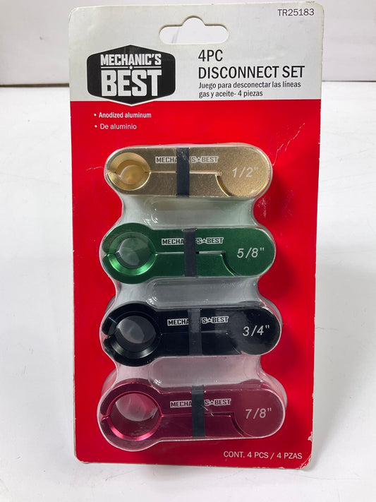 Mechanics Best TR25183 A/C & Fuel Line Disconnect Tool Set Kit - Set Of 4