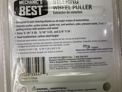 Mechanics Best TR25200 Steering Wheel Puller Tool
