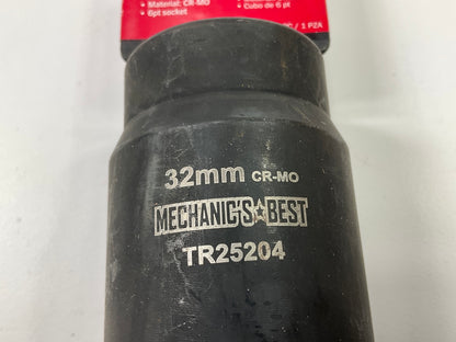 Mechanics Best TR25204 1/2'' Drive Axle Nut Socket, 32mm