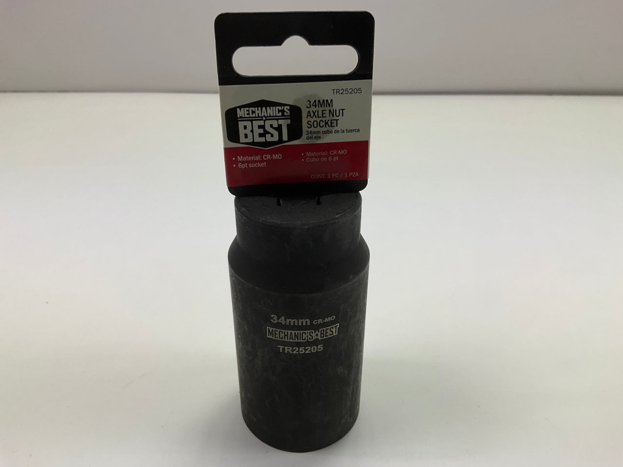 Mechanics Best TR25205 34mm Axle Nut Socket 1/2 Inch Drive