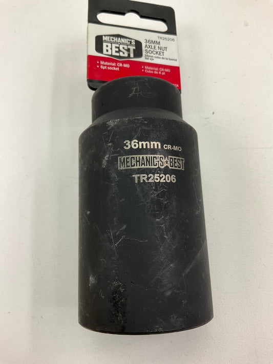 Mechanics Best TR25206 1/2 Inch Drive Axle Nut Socket (36 Mm)
