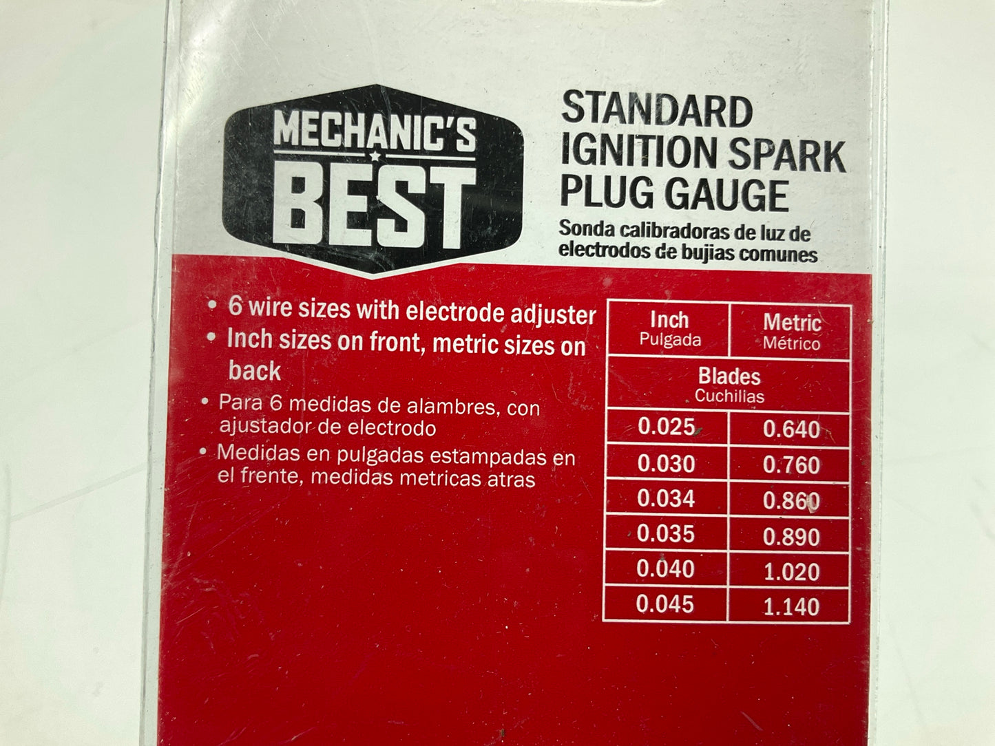 Lot Of 10 - Mechanics Best TR25226 Standard Ignition Spark Plug Gauge