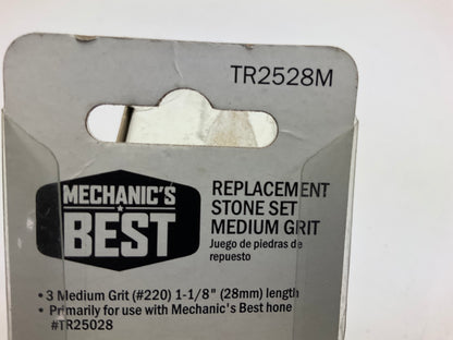 Mechanics Best TR2528M Hone Medium Grit #220 Replacement Stones (1-1/8'')