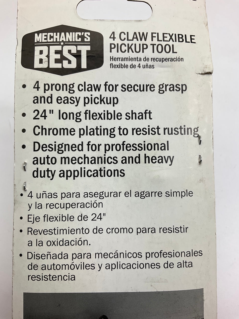 Mechanics Best TR25291 24'' Flexible Four Claw Pickup Tool