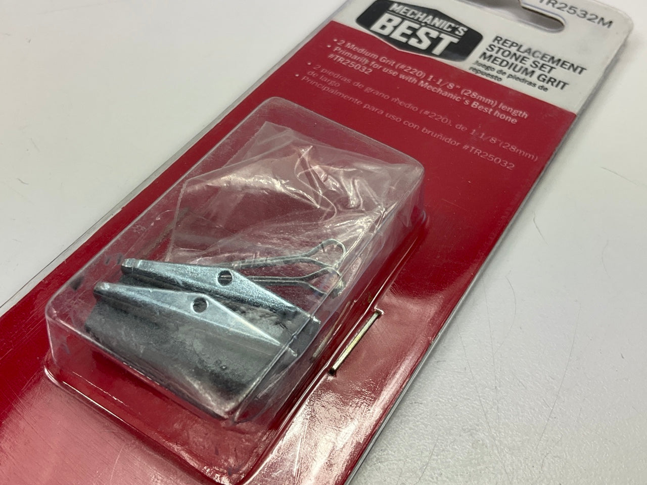 Mechanics Best TR2532M Brake Hone 2 Piece 1-1/8'' Replacement Stone Set #220