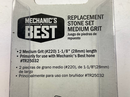 Mechanics Best TR2532M Brake Hone 2 Piece 1-1/8'' Replacement Stone Set #220