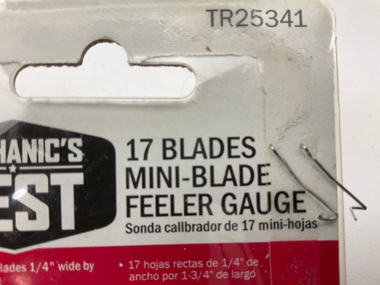 Mechanics Best TR25341 17 Mini-Blade Ignition Feeler Gauge