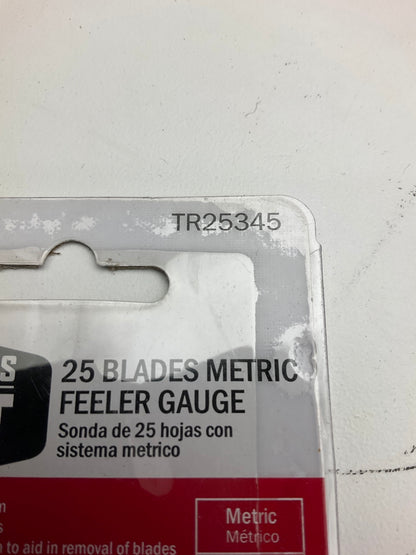 Mechanics Best TR25345 Metric Feeler Gauge With 25-Blade