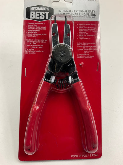 Mechanics TR25356 Professional 6-1/2'' Snap Ring Pliers: External Or Internal