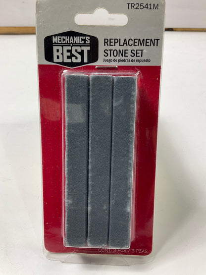 Mechanics Best TR2541M 4 Inch Replacement Stone Set, Medium Grit, 3 Piece