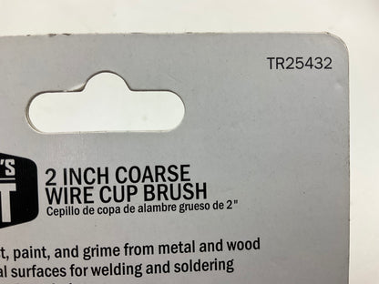 Mechanics Best TR25432 2'' Coarse Wire Cup Brush For Drills