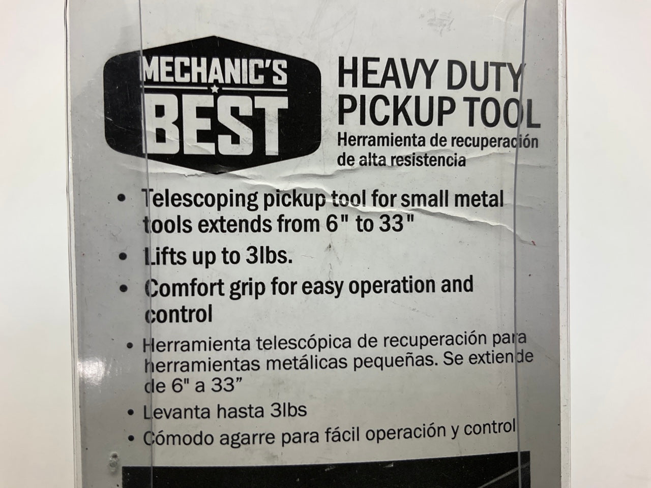 Mechanics Best TR25466 Heavy Duty Pickup Tool, Telescoping 6'' To 33'', 2.4 LBS