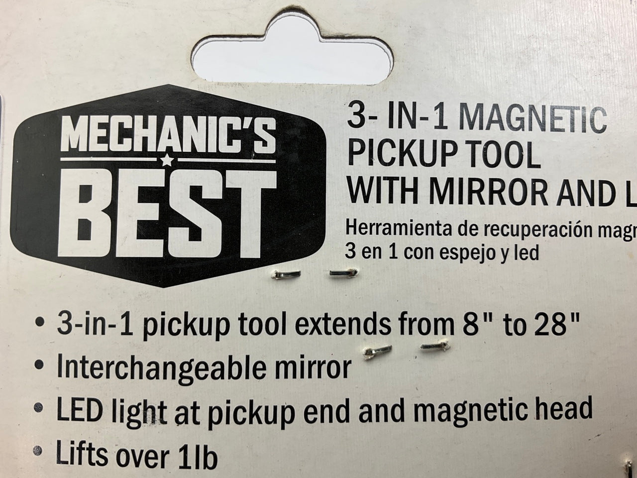 Mechanics Best TR25468 2-in-1 Magnetic Pickup Tool With LED And Mirror