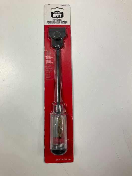 Mechanics Best TR25500  Razor Blade Scraper, Extended, Sure Grip Handle