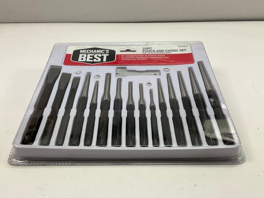 Mechanics Best TR25515 16 Piece Punch And Chisel Set