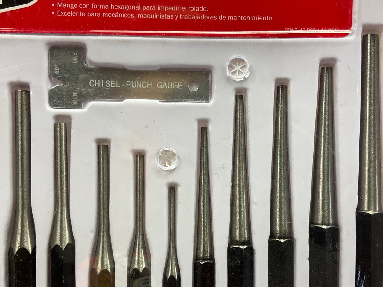 Mechanics Best TR25515 16 Piece Punch And Chisel Set