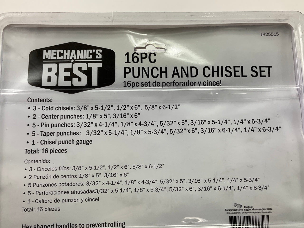 Mechanics Best TR25515 16 Piece Punch And Chisel Set