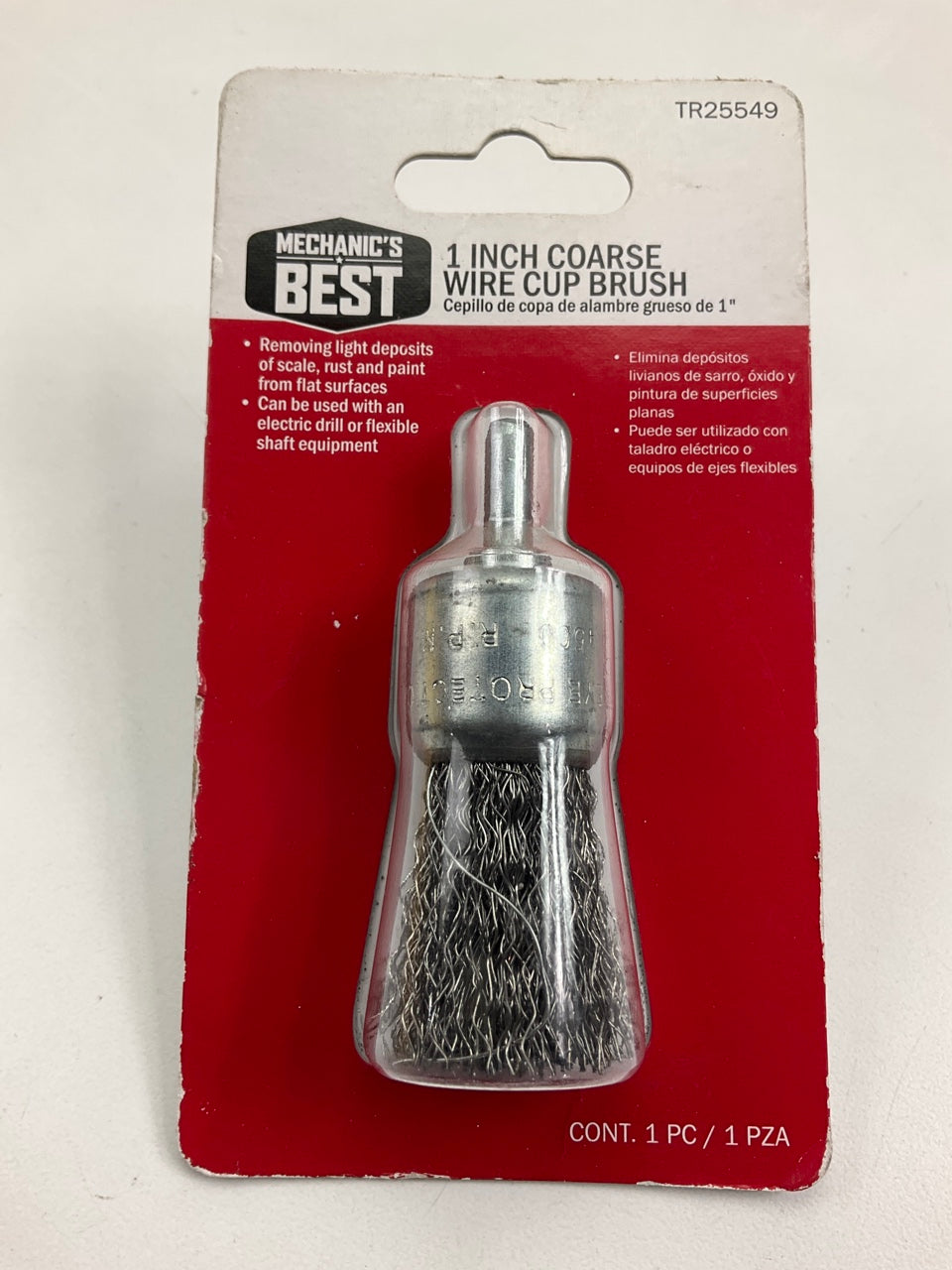 Mechanics Best TR25549 1 Inch Crimped Wire Brush