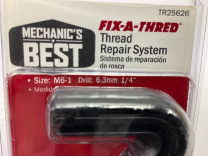 Mechanics Best TR25626 M6-1 Fix-A-Thread Spark Plug Thread Repair Metric Kit