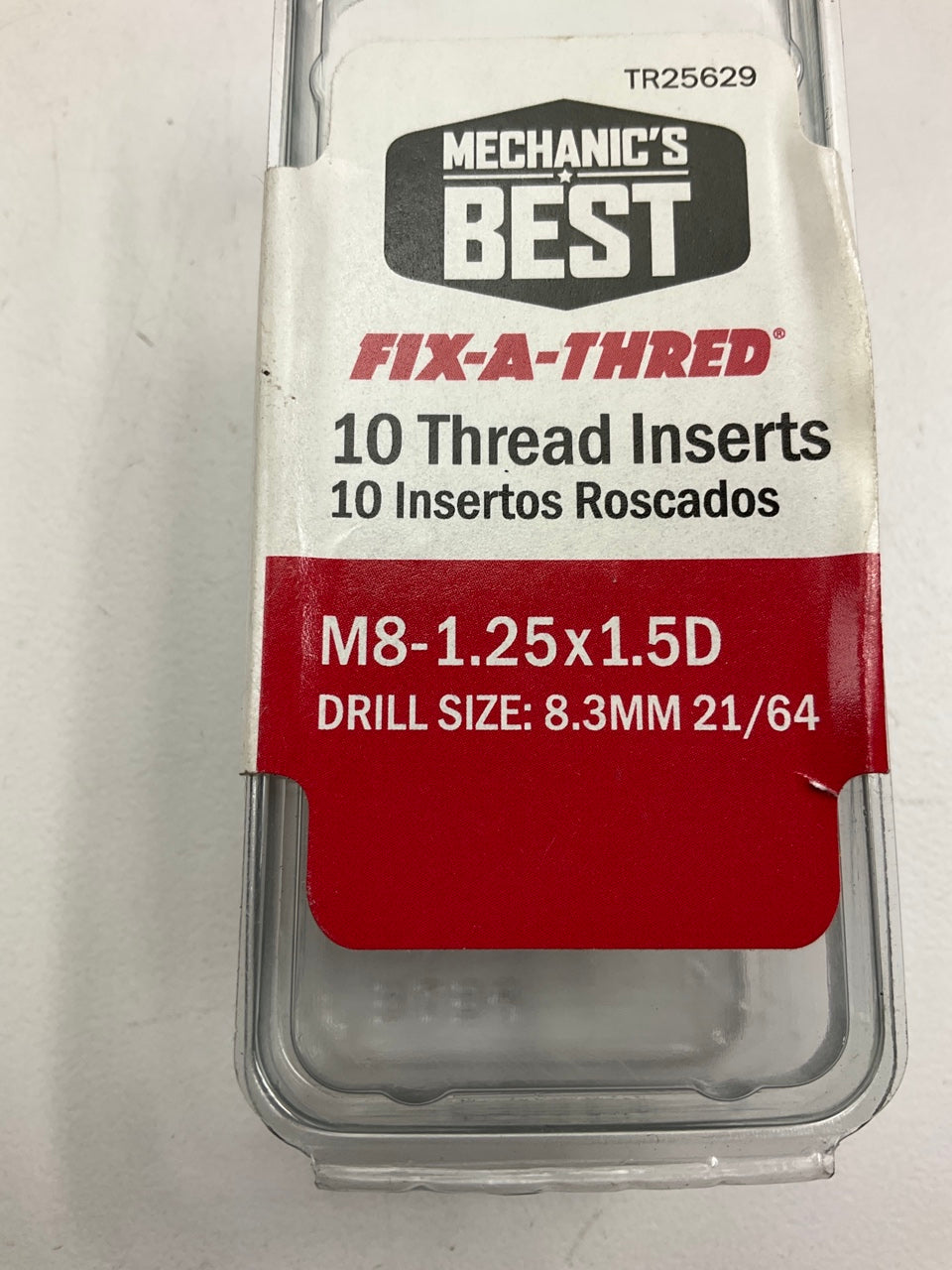Mechanics Best TR25629 Fix-A-Thread Repair Inserts M8-1.25 X 1.5D - 10 Pack