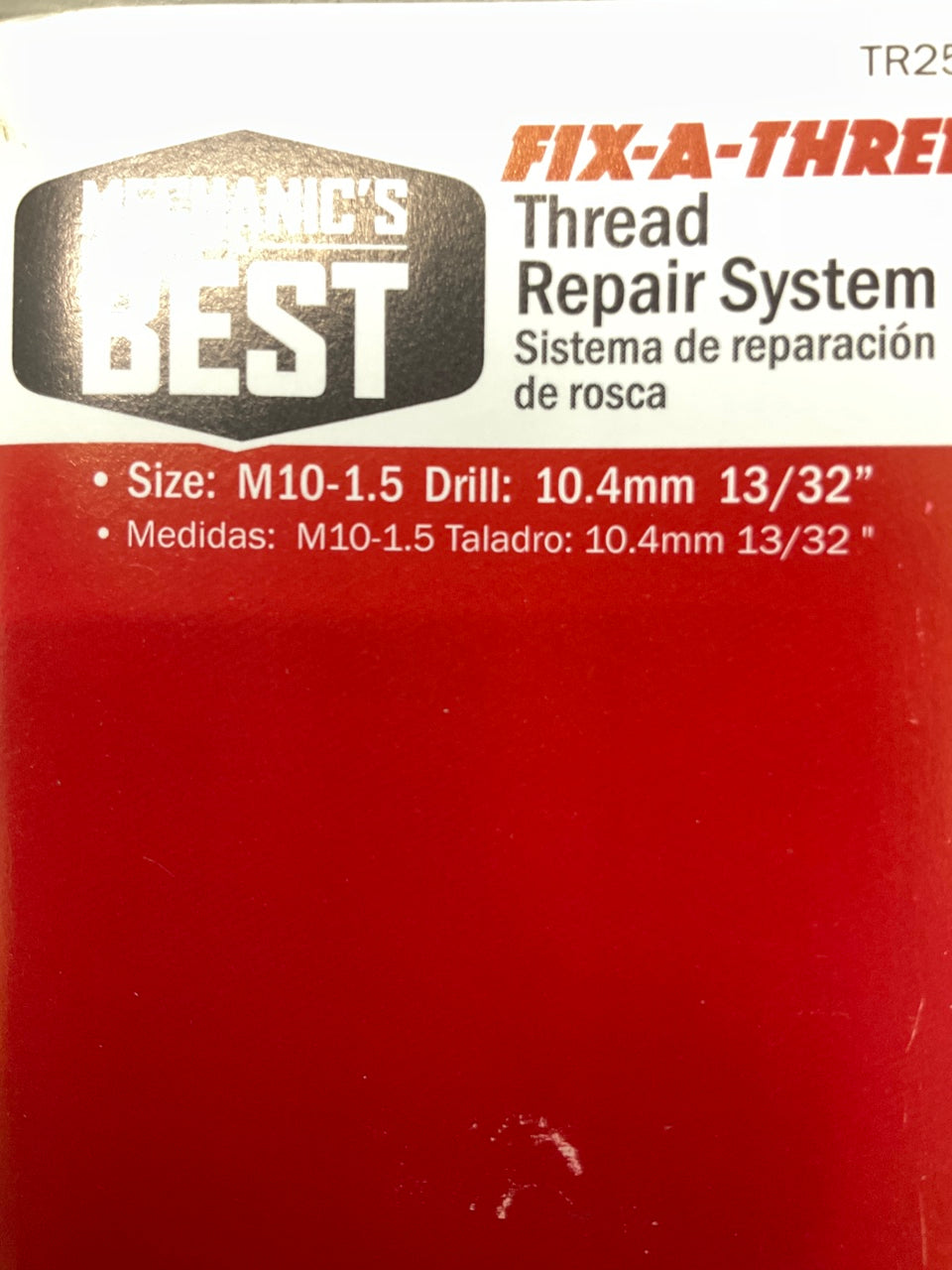 Mechanics Best TR25632 Metric Permanent Thread Repair Kit - M10-1.5  M10 1.5