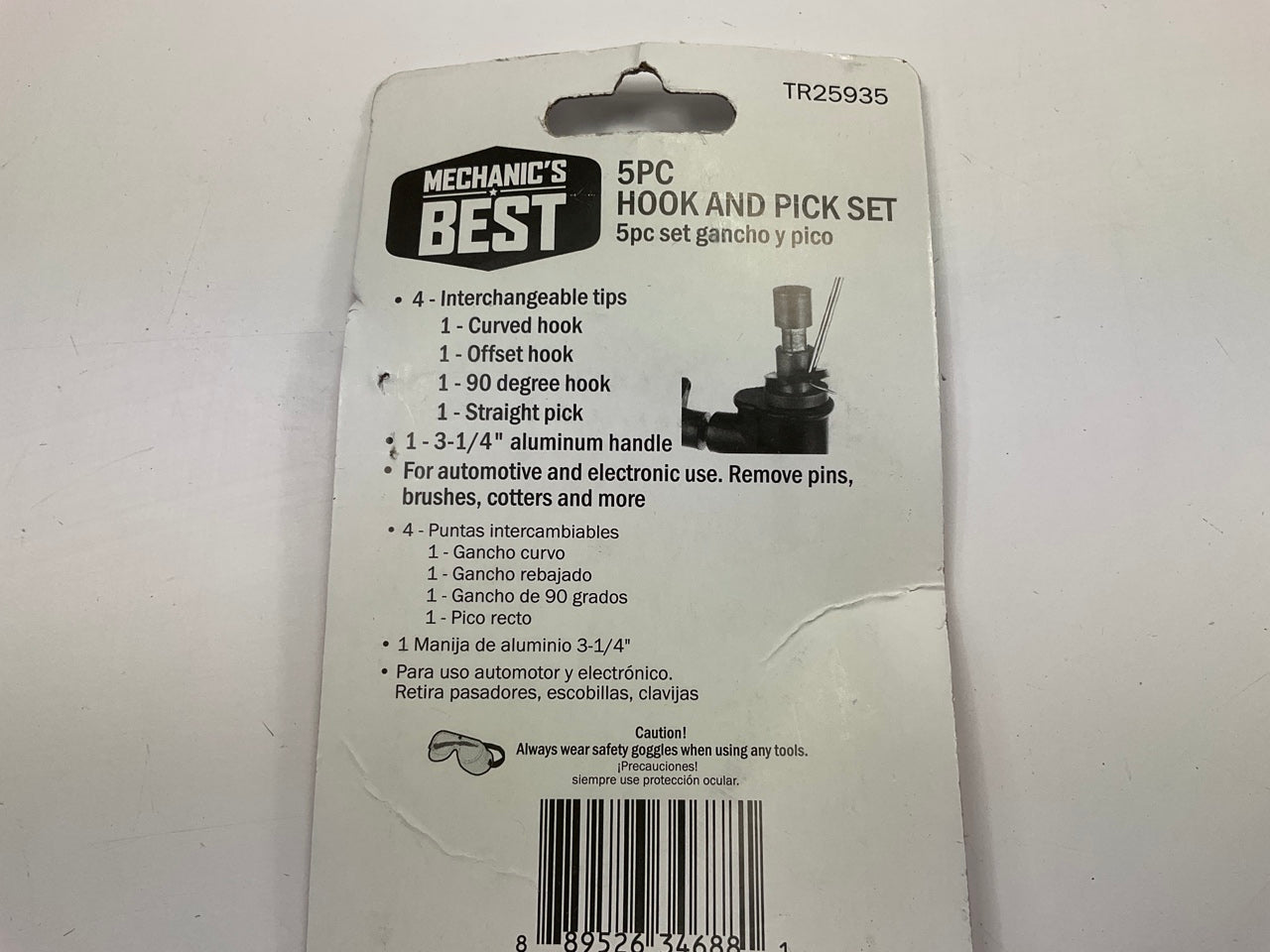 Mechanics Best TR25935 5 Piece Hook & Pick Set