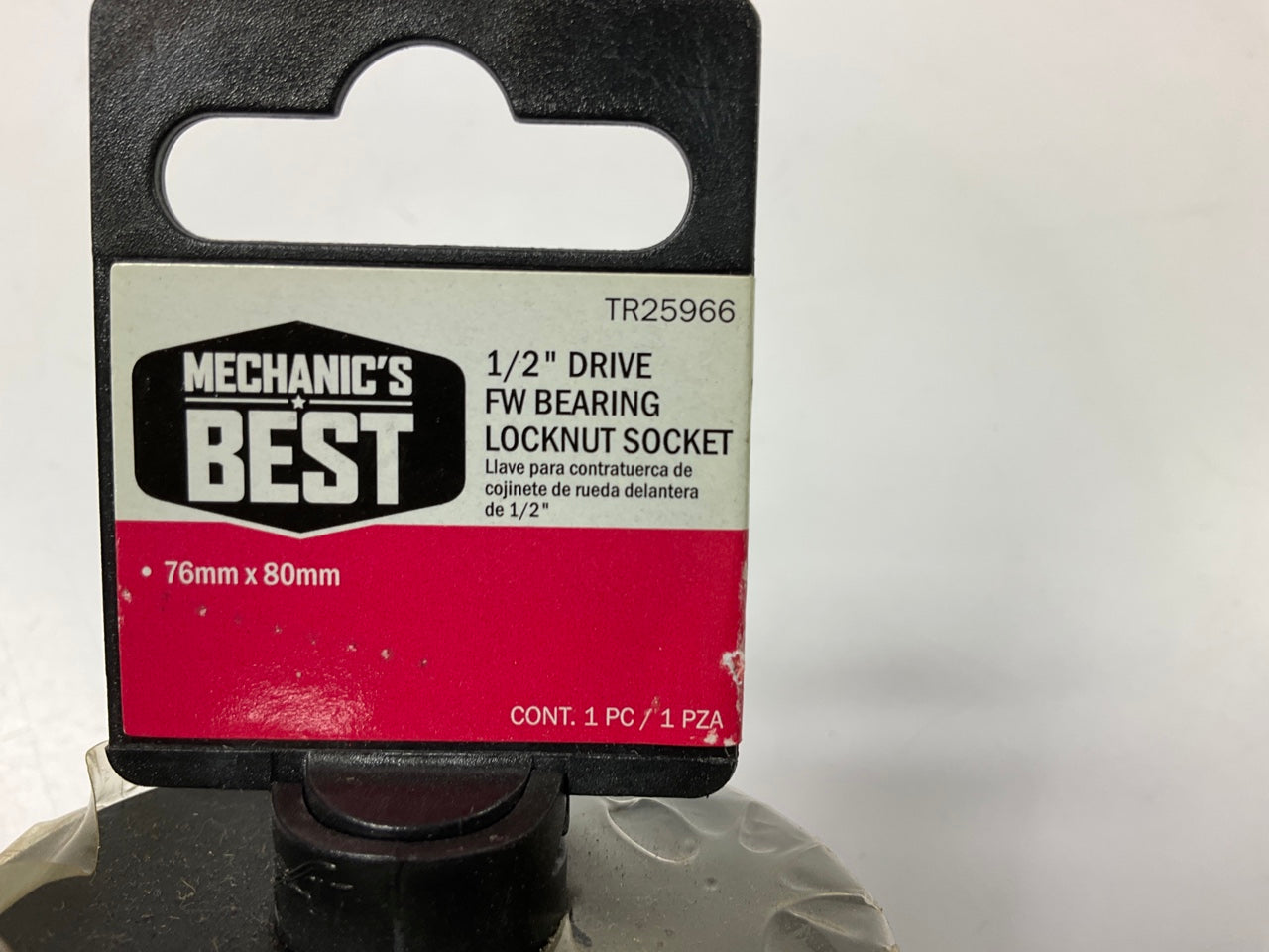Mechanics Best TR25966 1/2'' Drive FW Bearing Locknut Socket 76mm X 80mm