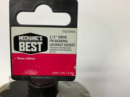 Mechanics Best TR25966 1/2'' Drive FW Bearing Locknut Socket 76mm X 80mm