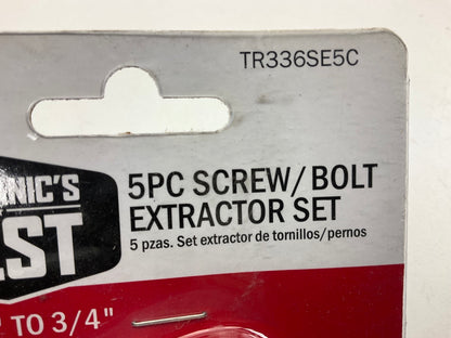 Mechanics Best TR336SE5C Screw Extractor Set, 5-Piece