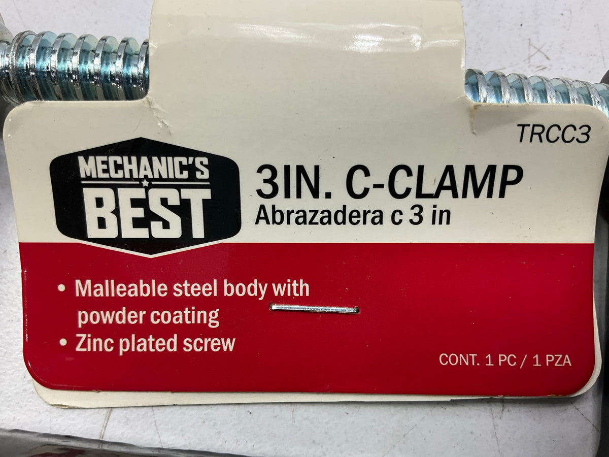 10 Pack - Mechanics Best TRCC3 3'' C-Clamp