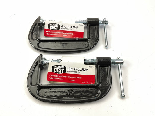 (2) Mechanics Best TRCC4  4'' C-Clamps